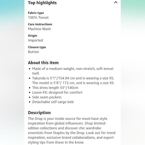 The Drop Abstract Print Maxi Dress with Utility Belt by @Takkunda Size XXL NWT - Picture 5 of 6